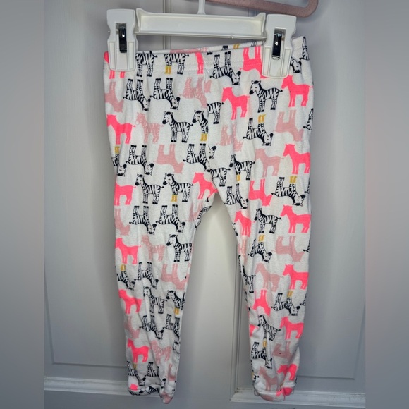Simple Joys by Carters 24M Girls White Multicolor Zebra Pajamas Bottoms Pants - Picture 1 of 3
